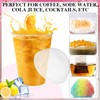 Ninehaoou 24 Sets Slushie Cups with Dome Lids and Straws