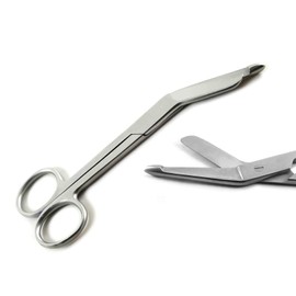 MEDSPO Professional Dental Surgical Medical Dissecting Scissors | Trimming Cutting Nursing Stitch Suture Veterinary | Tissue Surgery Instruments (Bandage Scissors 14cm)