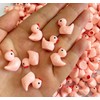Pcxino 400pcs Mini Resin Duck Bulk Tiny Duck Figures for