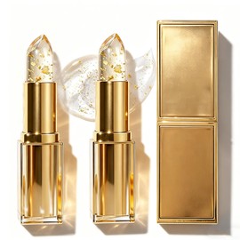 Color Changing Lipstick - Skin-adaptive Lipstick for Older Women, PH Lip Stick Color Changing Long Lasting, Clear Moisturizing Glossy Lip Balm (2PC)