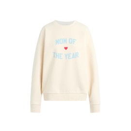 Favorite Daughter Women's Sweatshirt, Gardenia w/Baby Blue Medium Gardenia W/Baby Blue