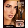 Chocolate Peel Off Eyebrow Tint Gel, Tattoo Eyebrow Gel Easy