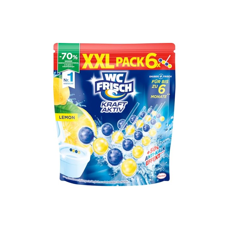 WC Frisch Kraft Active Fragrance Conditioner Lemon 6 x 50