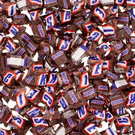 Snickers Minis | 1 Pound | Individually Wrapped Chocolate Candy | Bulk King of Sweets Bag