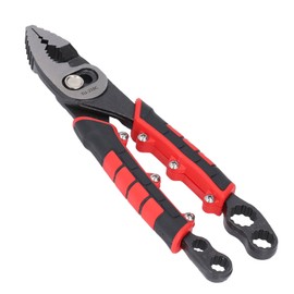 8in Multi Functional Carp Pliers Chromium Vanadium Steel Toothed Head Non Slip Handle Adjustable Pliers