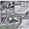LQI LED Headlight Assembly Lamps Compatible with Chevy Impala 2006-2013/