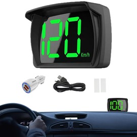 LAGWIUY Digital GPS Speedometer MPH, Heads Up Display with Large LED Font, Golf Cart Universal HUD Speed Meter for Car, Truck, Motorcycle