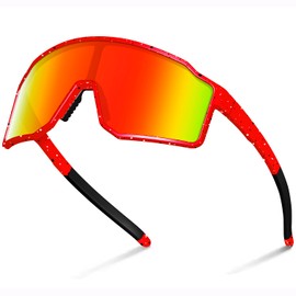 SPOSUNE UV400 Polarized Softball Sunglasses, TR93 Sports Glasses for Running, Cycling, Baseball & Bike (Unisex)