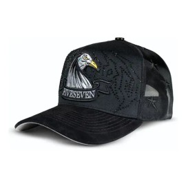 Gorra Gallo Gothic Diamonds Cincopunto7 Negro Ajustable Bordado