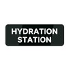 Hydration Station Door Sign - Highly Visible Plastic Placard Adhesive
