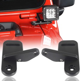 Hooke Road - Soportes de montaje de luz para pilar y pilar para Jeep JL Wrangler y Gladiator JT 2018, 2019, 2020, 2021, 2022, 2023, 2024, par