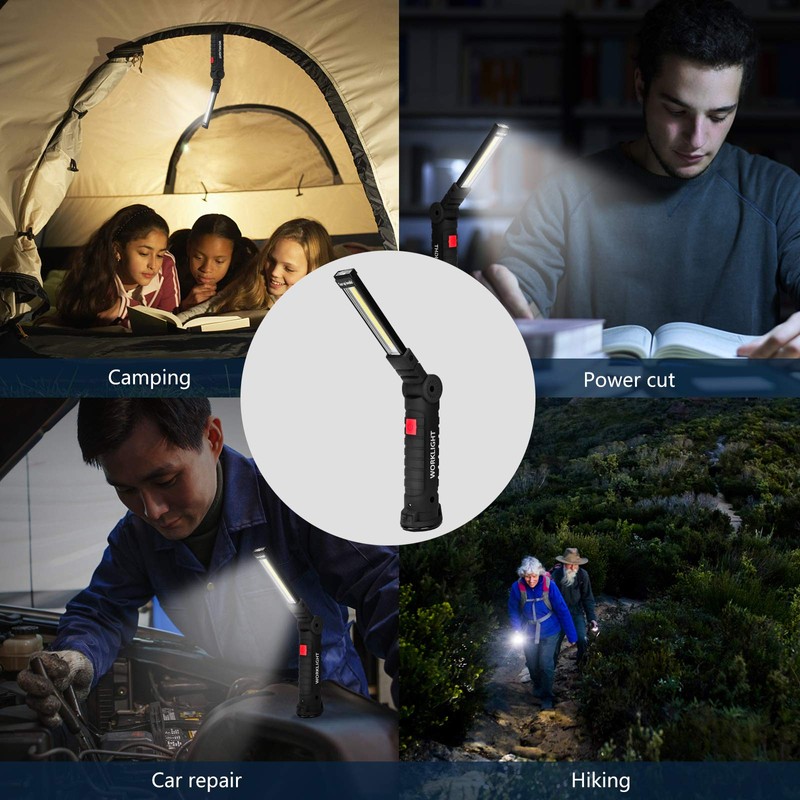 Lmaytech Tool Gifts for Men 2Pack Rechargeable LED Work Lights