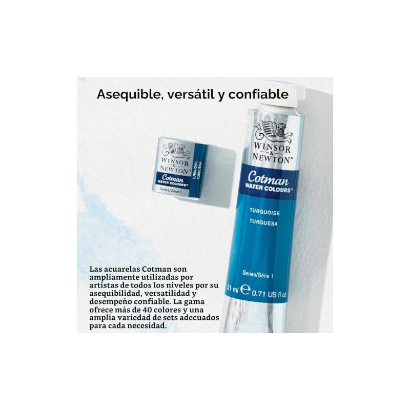 Winsor & Newton 0303331 ACUARELA COTMAN 8ml Negro Marfil 331