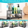 Liuoud Sponge Holder for Kitchen Sink, 2 Tier Sink Caddy