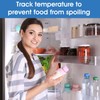 12 Pack Stainless Steel Refrigerator Freezer Thermometer Large Dial Analog