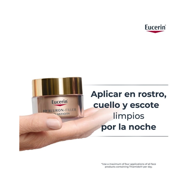 Crema facial Eucerin Hyaluron-filler+elasticity de noche con acido hialurónico 50