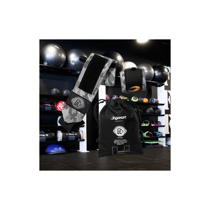 GASP Men's World Off Wrist Wraps, Snow Camo, One Size