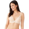 Wacoal Women's Embrace Lace Plunge Convertible Contour Bra, Naturalnude/Iv, 32DD