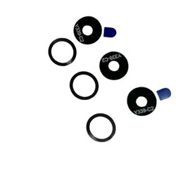 ruichuang OEM Rear Back Camera Lens Glass Cover W/Adhesive Replacement for Motorola Moto G Power 2022 XT2165 1set Black