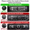SENSHINE AC Knob Cover Vent Outlet Trim Ring for Jeep