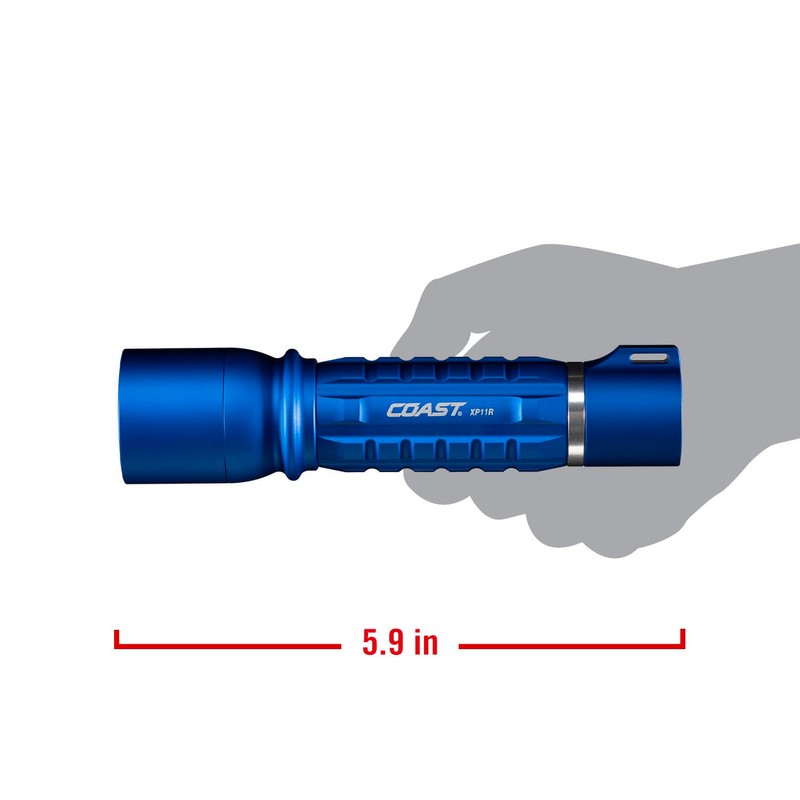 Coast XP11R 2600 Lumen USB-C Rechargeable LED Flashlight with Slide