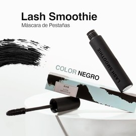EVIE | Rimel Lash Smoothie: Mascara de Pestañas Waterproof | Maquillaje de Alta Calidad | Fórmula Nutritiva y Vegana | Color Negro | Define, Separa y Alarga Sin Grumos