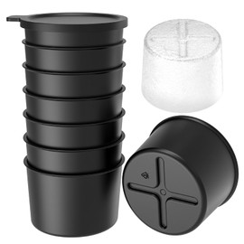 Ice Mold Accessory for KitchenAid Shave Ice Attachment, Reusable Plastic Ice Molds with Lids for Kitchenaid Ice Shaver Attachment - 8PCS