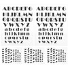 5Pcs Transparent Stamp TPR DIY Journal Scrapbooking Capital Lower Case