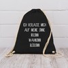 Shirtracer - Gym Bag Backpack - Sayings Statement - Ich