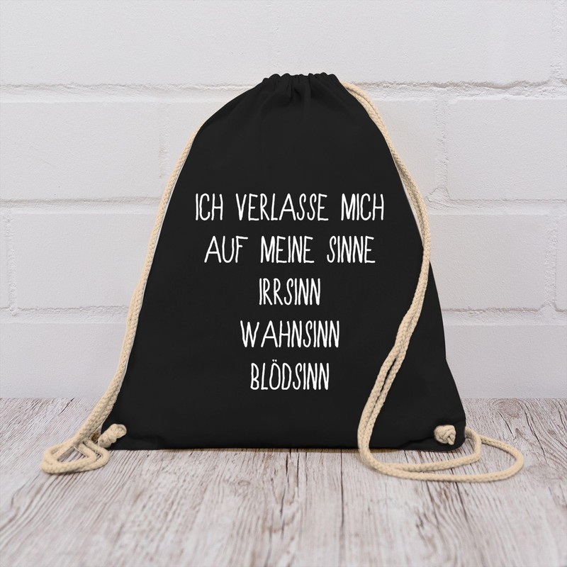 Shirtracer - Gym Bag Backpack - Sayings Statement - Ich