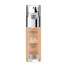 L’Oréal Paris Super-Blendable Foundation, Skincare Infused with Hyaluronic Acid & 80% Moisturizing Cream, Hydrates Skin in 72H & Improves Skin Quality in 2 Weeks, 3.5W Peach- 30ml