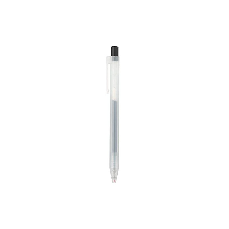 Muji 82902273 Gel Ink Ballpoint Pen, Smooth Drawing, Black, 0.02273