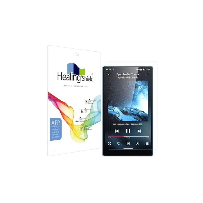 Healing Shield Screen Protector for FiiO JM21, Clear Oleophobic Coating