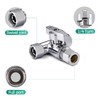Pronese Lead-Free Brass 2Pcs Chrome-Plated Add-A-Tee 3-Way,3/8 Inch x 3/8