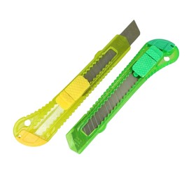 PARENCE. - Set of 2 Retractable Blade Cutters - Safety and Precision for All Your Work - 2 Pieces Random Color