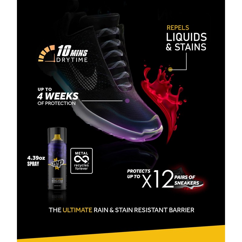 Crep Protect Shoe Protector Spray - Rain & Stain Waterproof