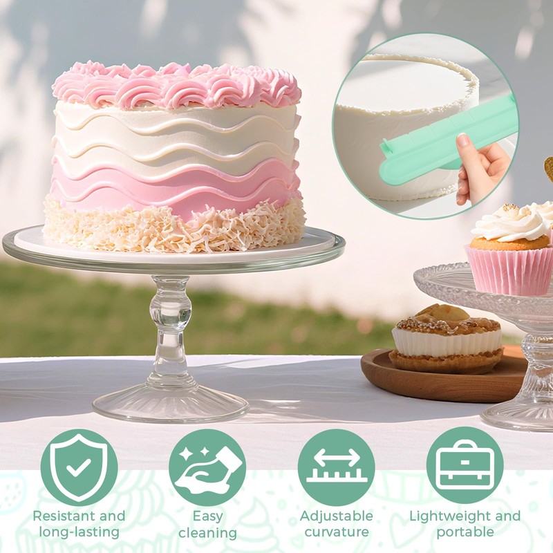 Paquete de 4 herramientas de guía de arco para pasteles,