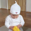 Azeeda 'Union Jack Heart' Baby Beanie Hat (BH00030146) White
