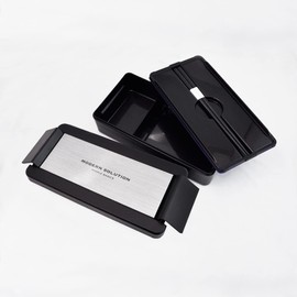 Iwasaki Industry Men's Lunch Box, 1-Tier, 28.7 fl oz (850 ml), Includes Cooling Bag, Hairline, Easy Care