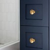 Probrico Pack of 5 Brushed Gold Cabinet Knobs, Gold Cabinet