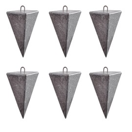 Pyramid Sinkers Weights Bullet Fishing Sinker for Surf Fishing Catfish Assorted 4 Size 1oz,2oz,3oz,4oz