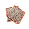 Batik Spice Color Fabric Quilted Pot Holders