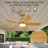 KENSID 36 Inch Ceiling Fans with Lights and Remote, Modern