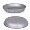 Boundless Voyage Camping Plate Titanium Pan Dish Plate with Carry