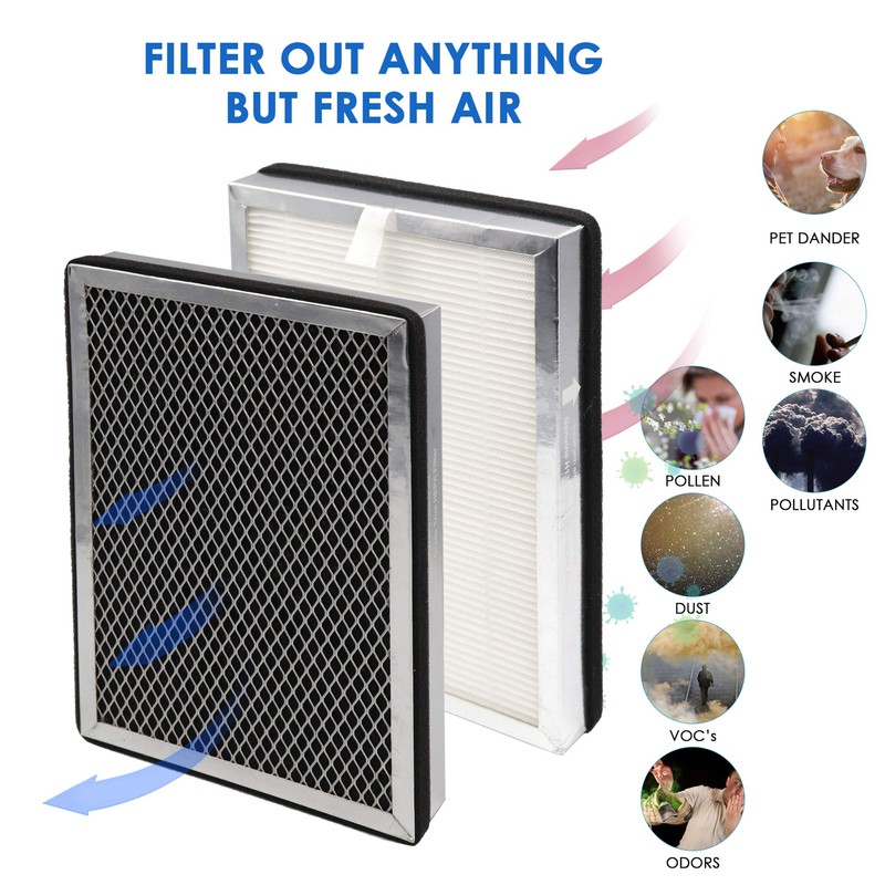 Flintar True HEPA Replacement Filter, Compatible with MA-25 Air Purifier,
