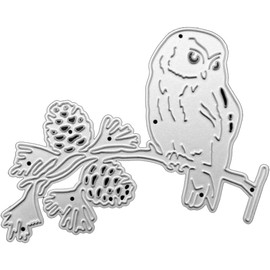 Owl Die Cuts Stencil, Metal Template Moulds Cutting Dies Cut Stencils for DIY Scrapbooking Photo Album Decorative Embossing Paper Dies for Card Making Templated (ZC364)