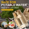 One Way Brass Check Valve, 1" NPT male in/ 1"