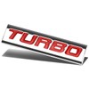 Chrome Finish Metal Emblem Turbo Badge (Red Letter)
