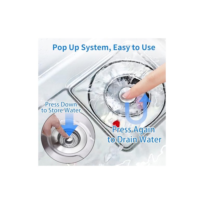 Sink Drain Strainer - Sink Stopper for Kitchen Drain,3 in