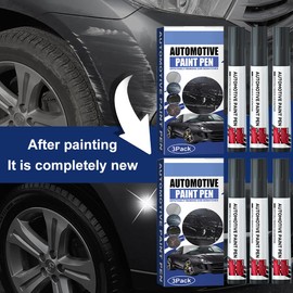 Kfz-Lackstift,Auto Reparatur Lack Auto Pinsel,Auto Lackstift,Auto Kratzer Reparatur Stift,Lack Reparaturstift,Kratzer Reparaturstift,Kratzerentferner Autolack Stift,Lack Reparatur Auto,Schwarz,3pcs